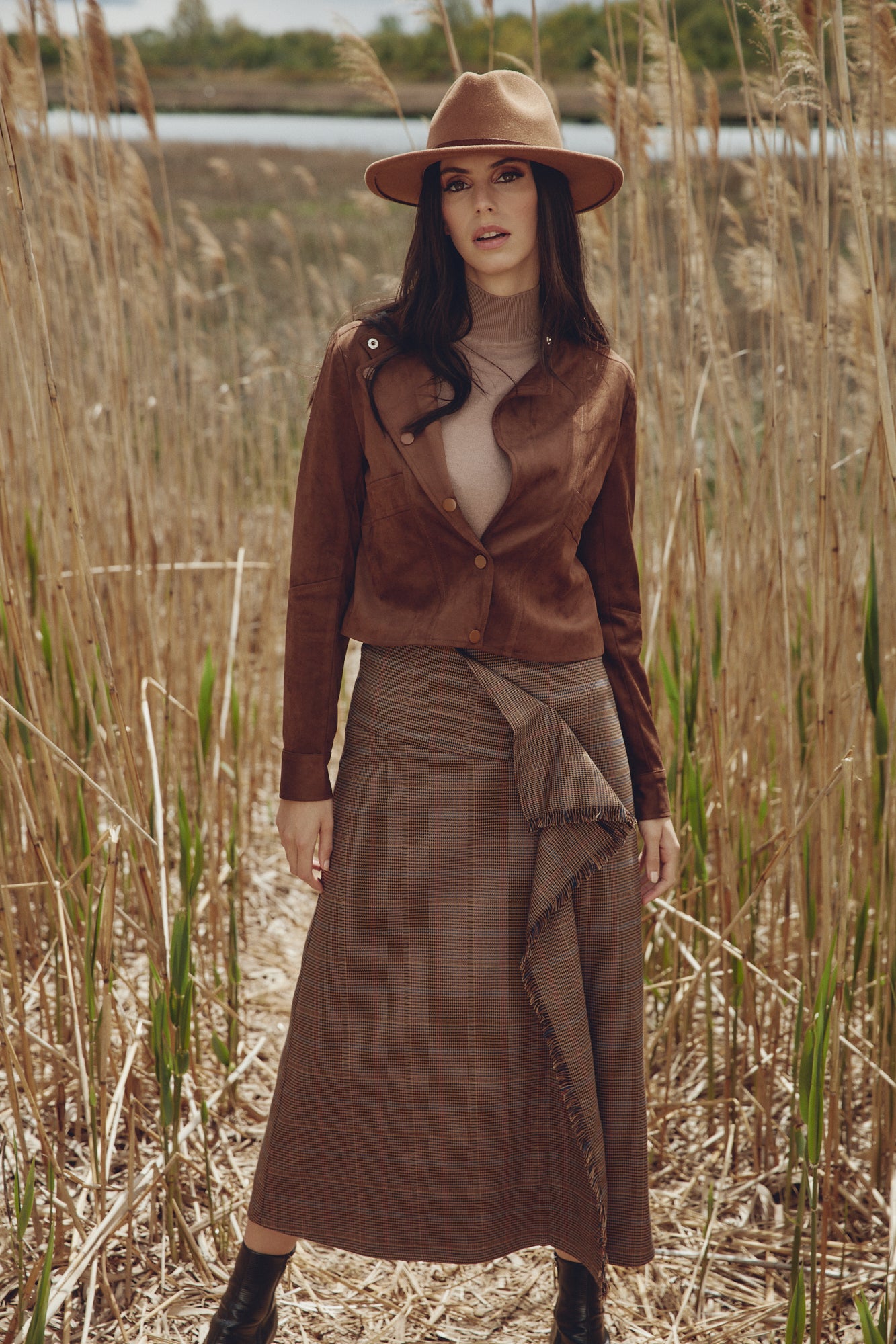 Georgette Multi Dudley Skirt W-9561