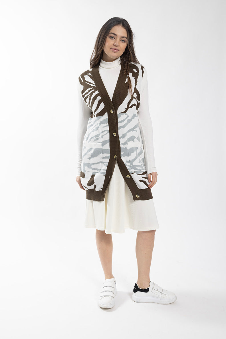 Monn White Ribbed Turtleneck 338W