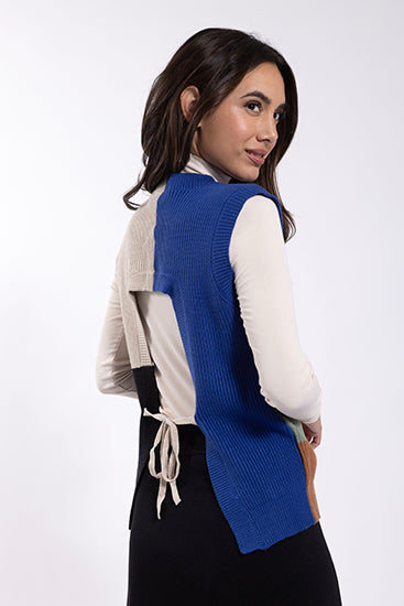 Maple Cliff Multi Colorblock Tie Back Vest MC5611