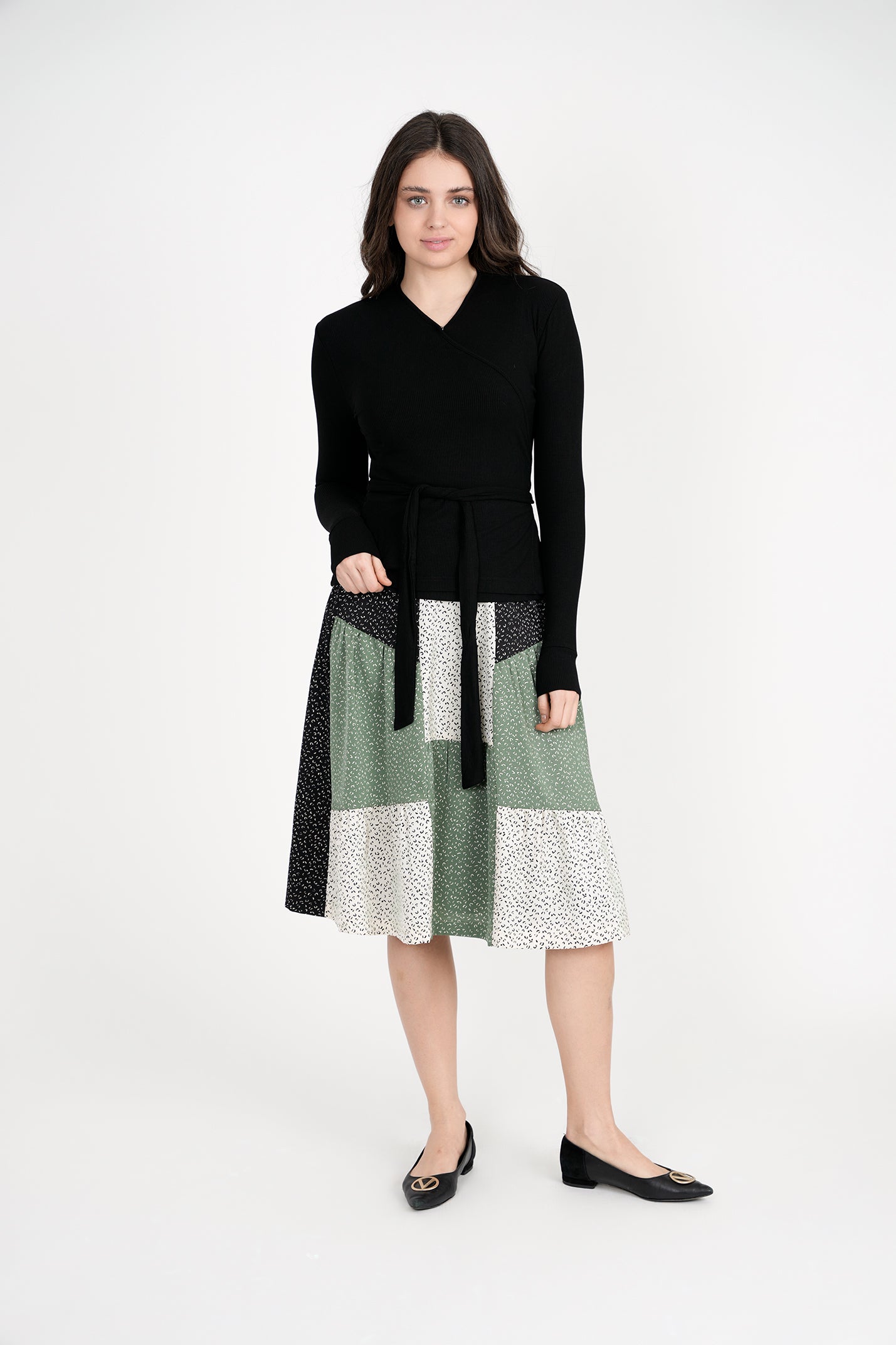 Noni Printed Blk/White/Green DS3YT3266S