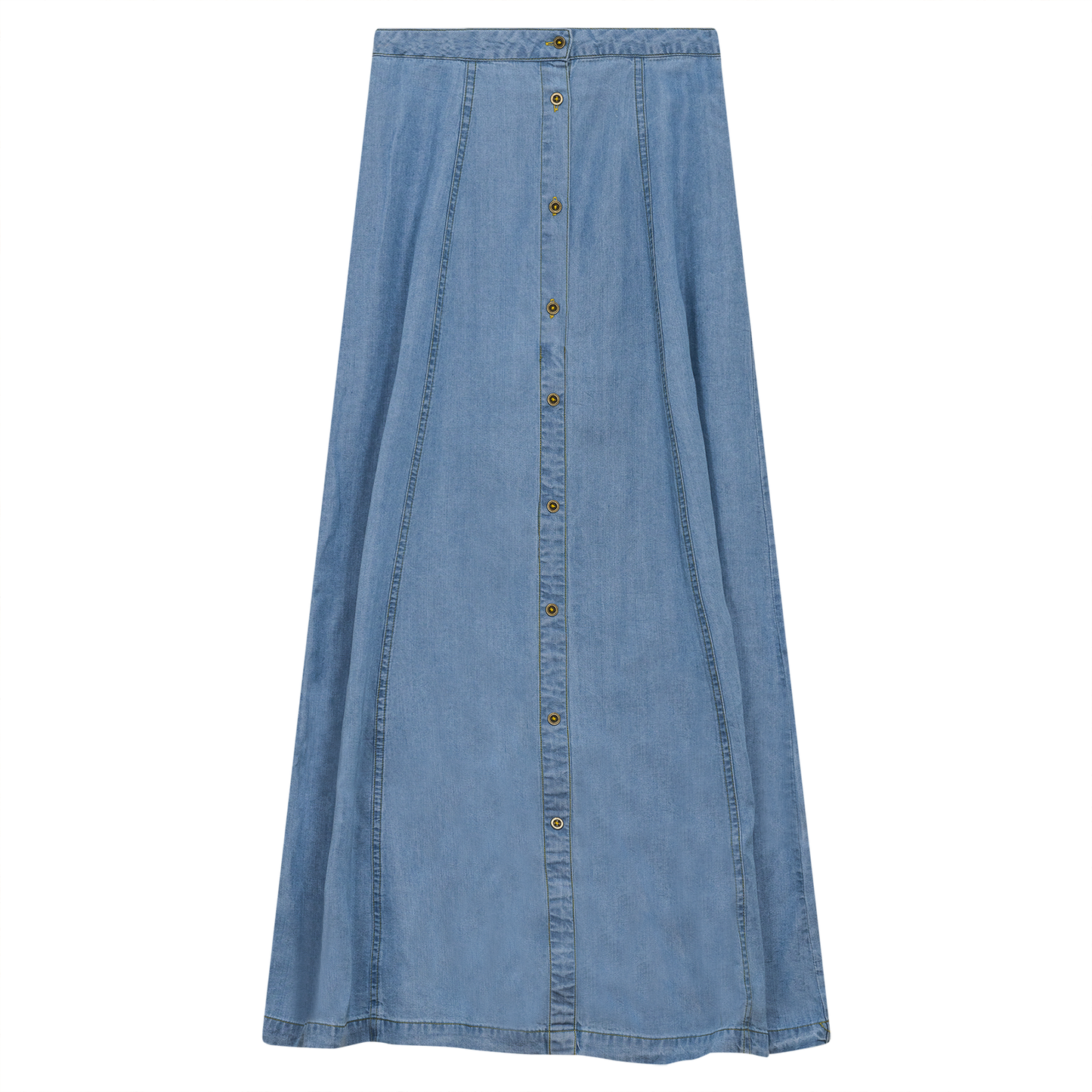 Ginger Light Denim Panel Maxi Skirt SB4CPT5044S
