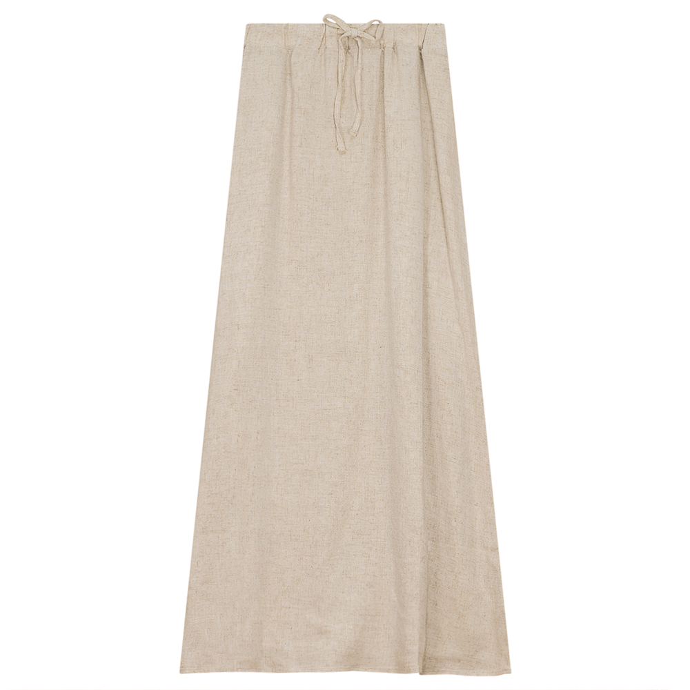 Unclear Oatmeal Sheered Long Skirt SB4CYT2088S