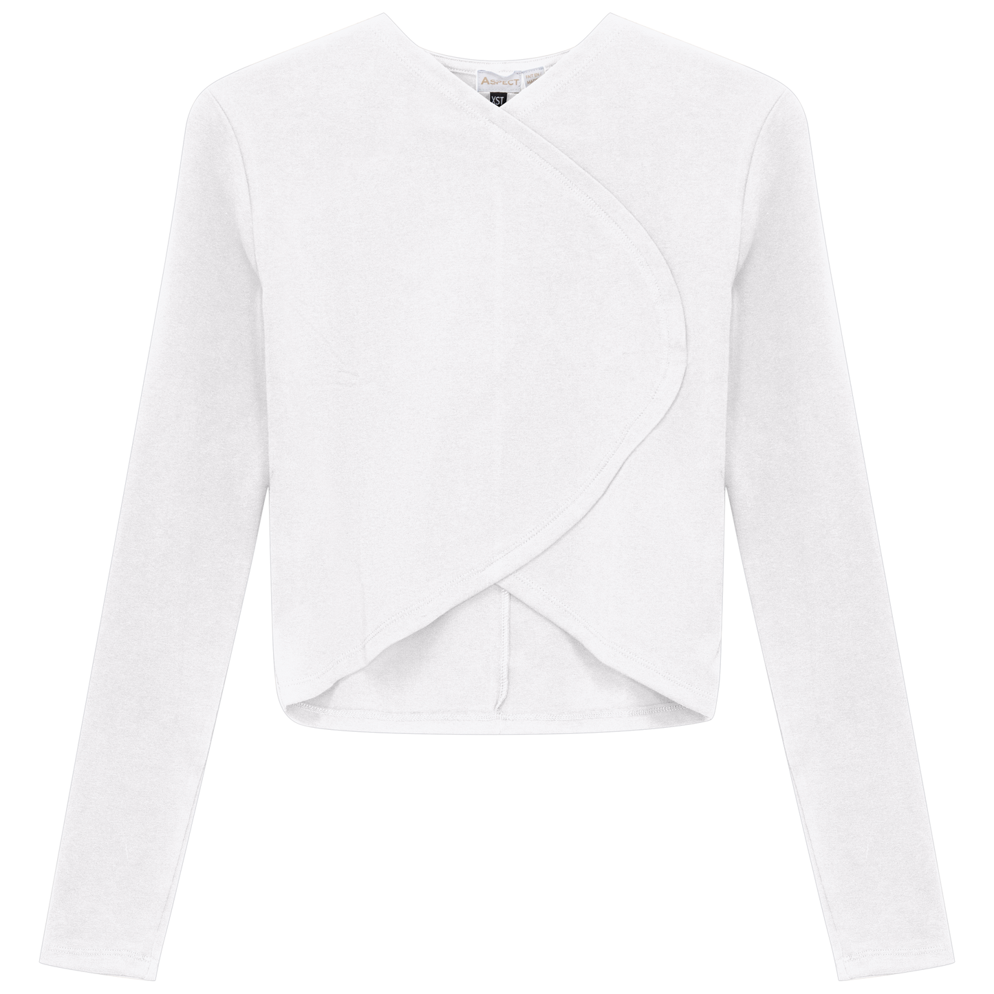 Aspect White Rib Cropped Top SB5CPT7197