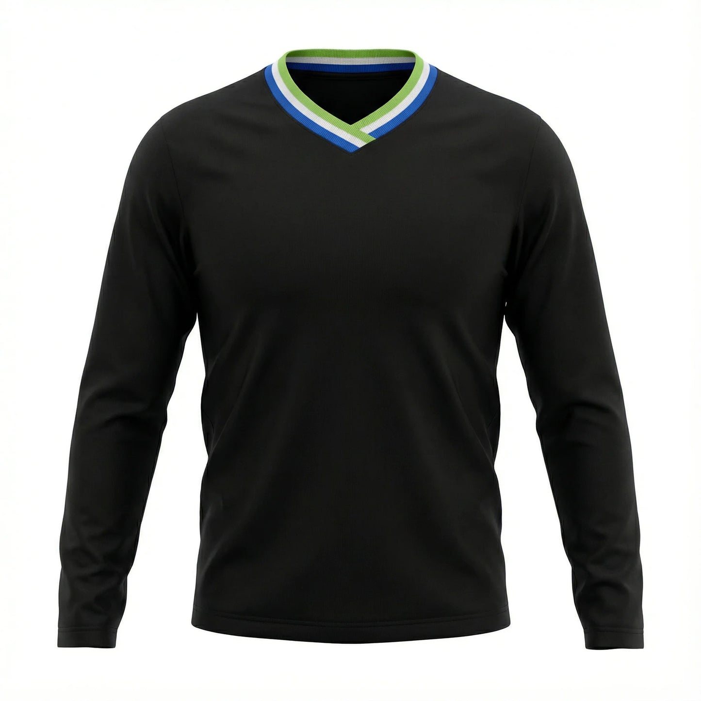 Oops Black V neck Sweatshirt SB6CM2035T