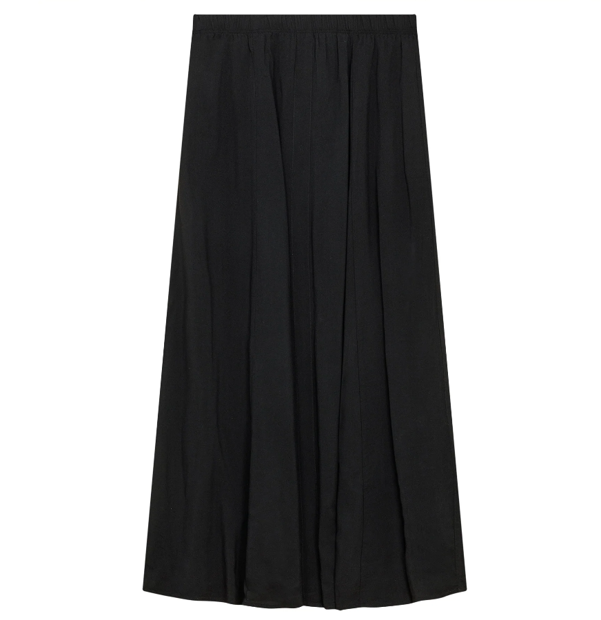 Maxmrkt Black Gauze Maxi Skirt SB4CM8725SL
