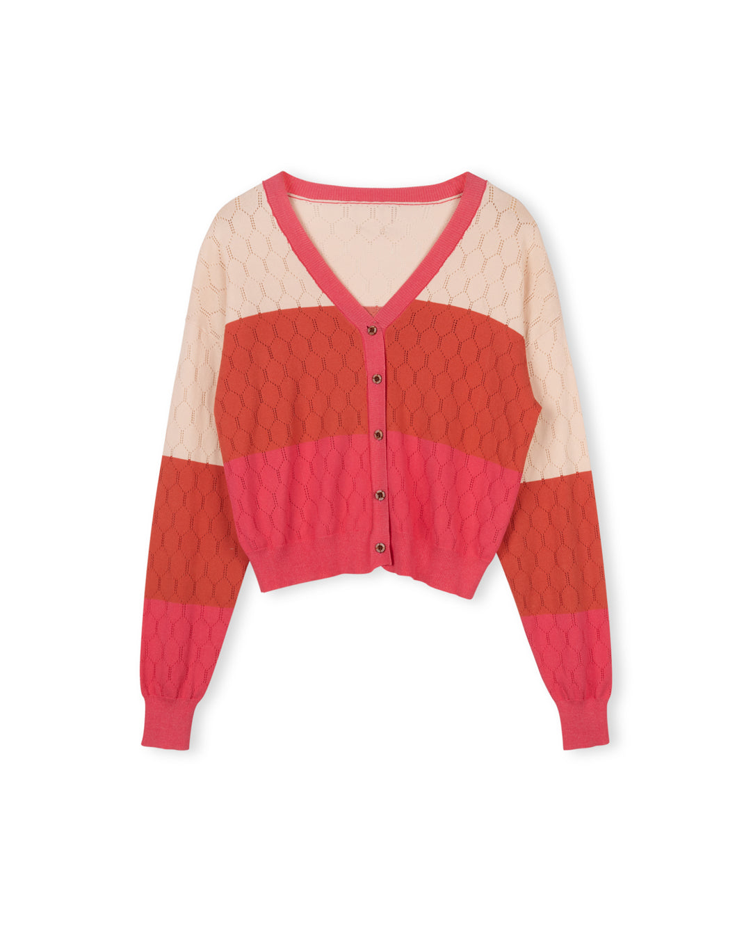 Shift Multi pointelle cardigan w-18353