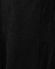 Beige Black Corduroy Yolk Skirt W-21520