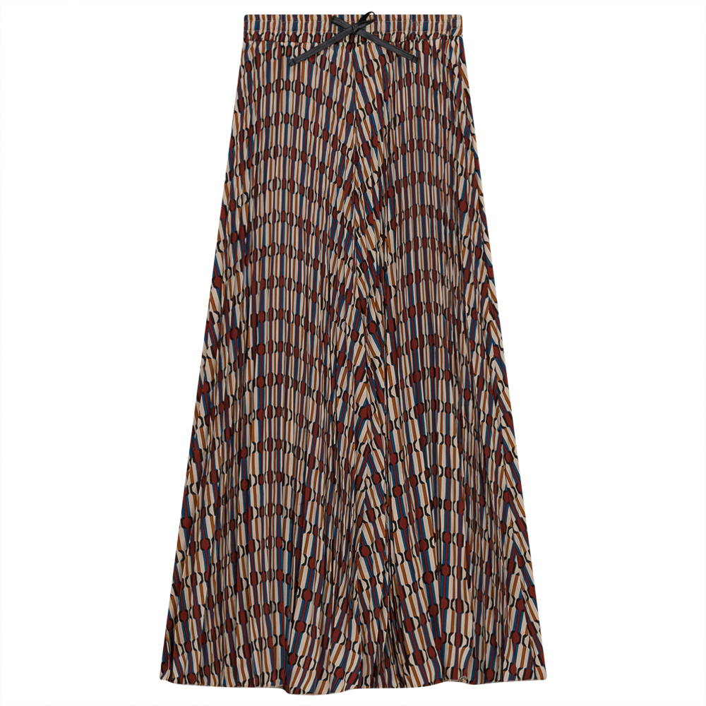 Ginger Off White/Rust Sunburst Skirt WB3CPT4978