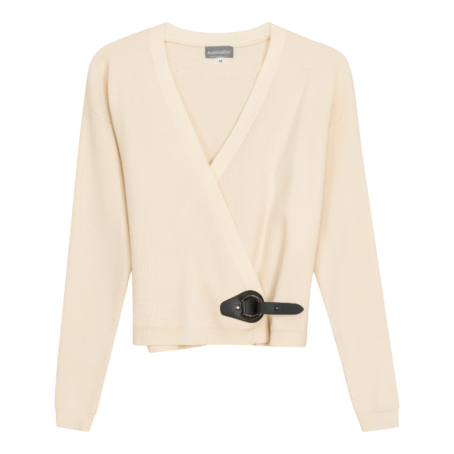 Mademoiselle Cream Wrap Knit Cardigan WB4CM1050TE