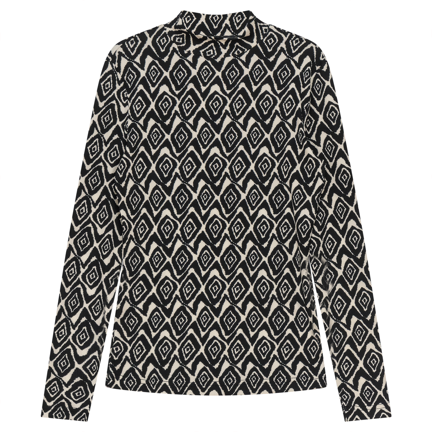 Riff Blk Diamond Mock Neck Tee WB4CM1113T