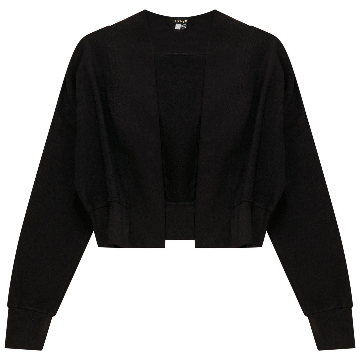 5 Stars Black Crop Cardigan WB4CPT7038C