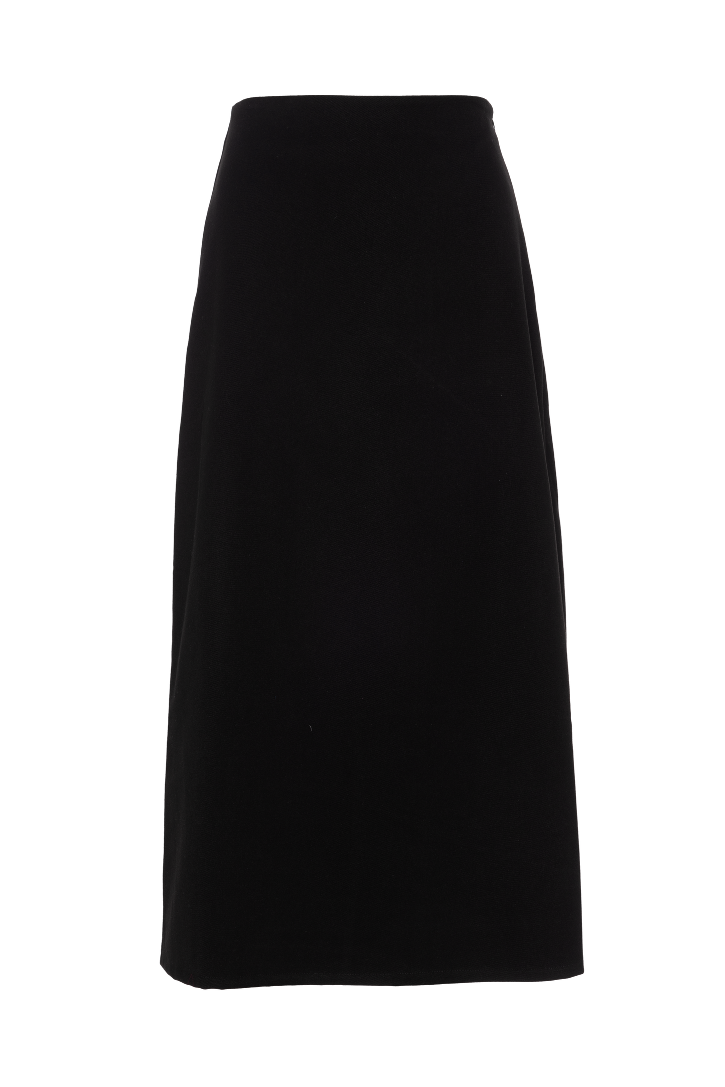 Faves Black Wool Midi ALine Skirt WB5CM1619SM