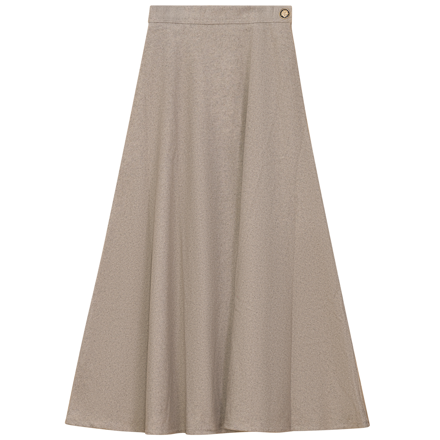 Viva K Oatmeal Wool Midi Skirt WB5CM1700SM