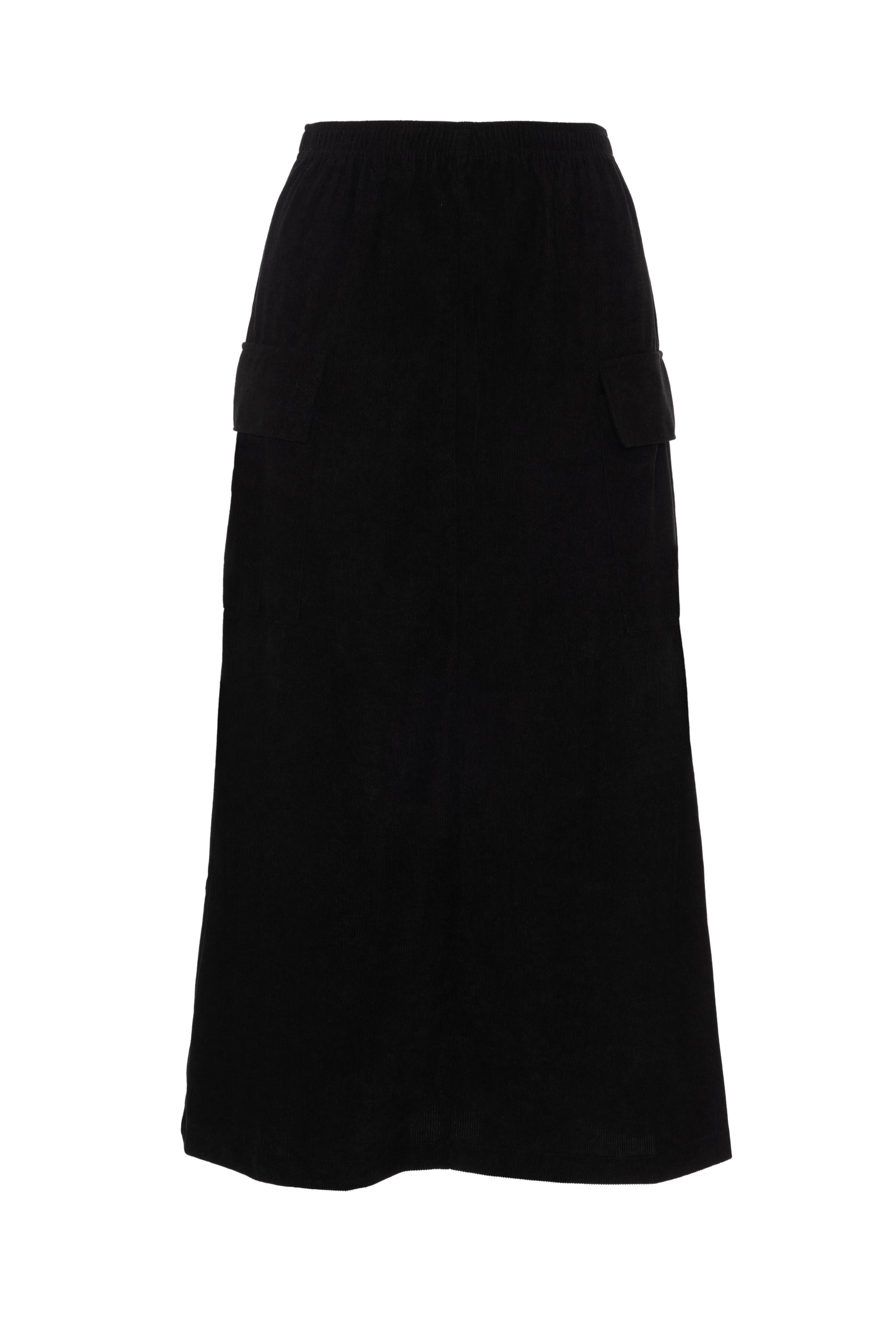 Aspect Black corduroy Midi with Pockets WB5CPT7264