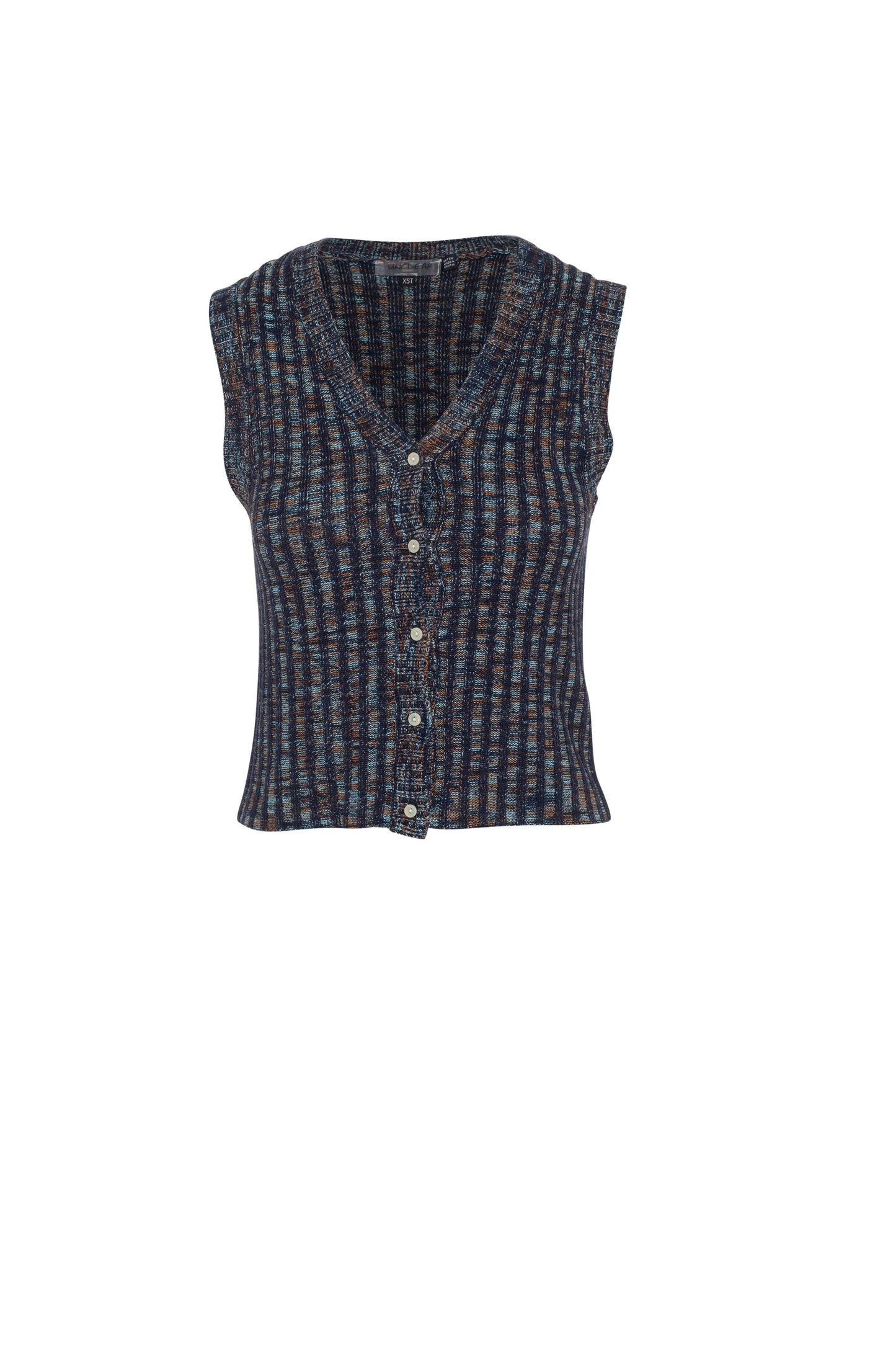 Unclear Navy/multi Ribbed Vest WB5CYT2830
