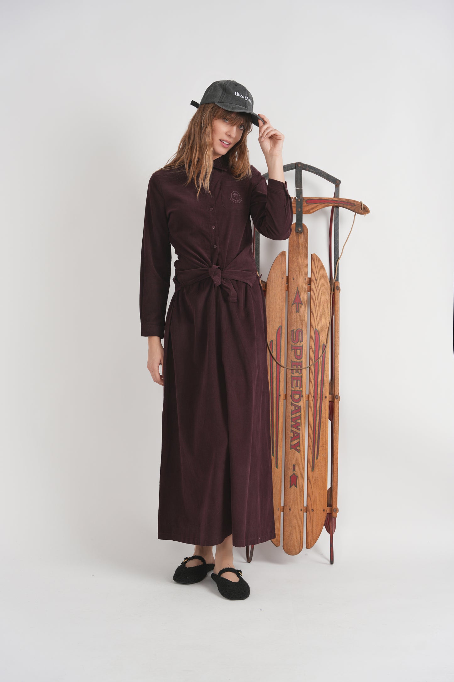 Ulla Eggplant Embroidered Blouse WB6CM2250T