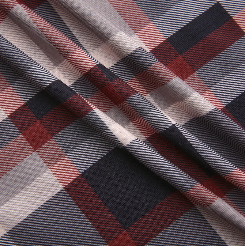 Modelle Burgundy Plaid Turtleneck W-29200