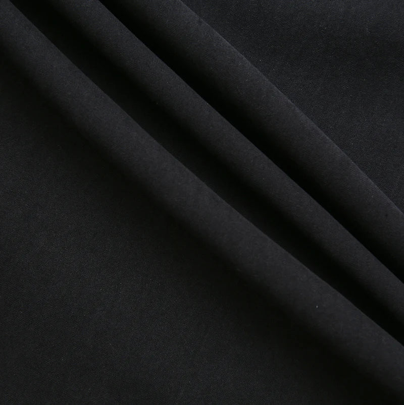 Beige Black Cupro Skirt W-28308