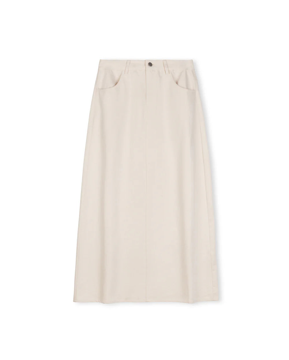 Shift Tan Straight Fly Front Skirtw-26296