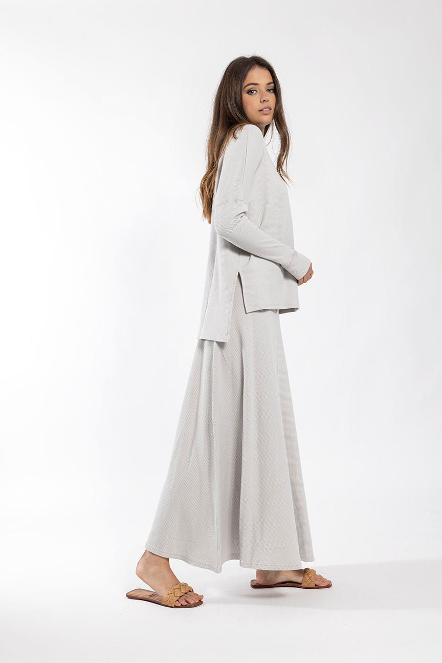 Monn Slate Waffle Skirt 241S