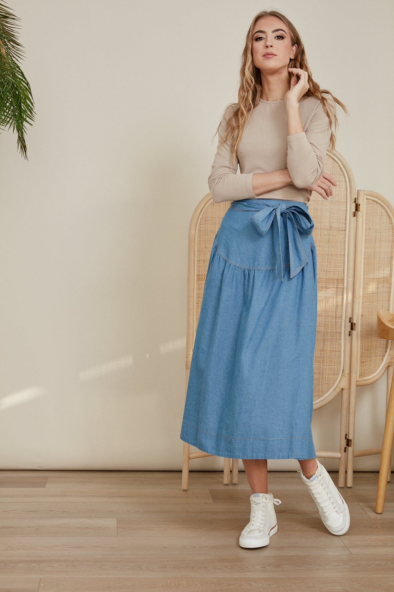 Tweed Flander Skirt Denim