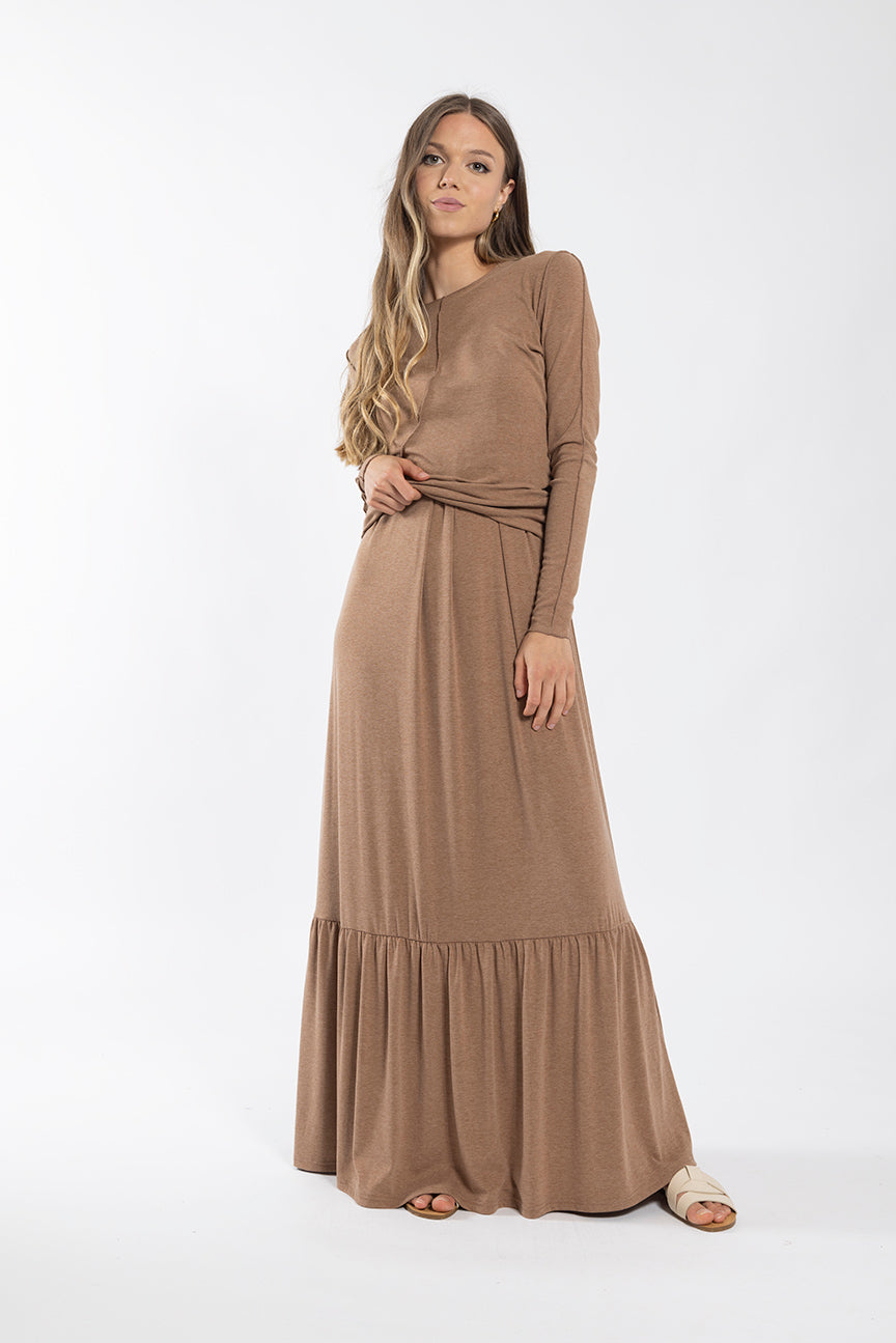 Monn Camel Reverse Seam Tee M244C