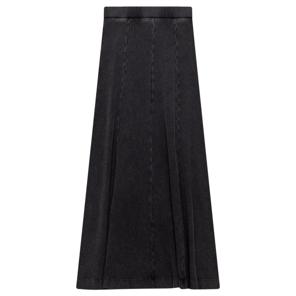 Spades Blk Wash Ribbed Paneled Stone Wash Maxi SB3CM8391SLW