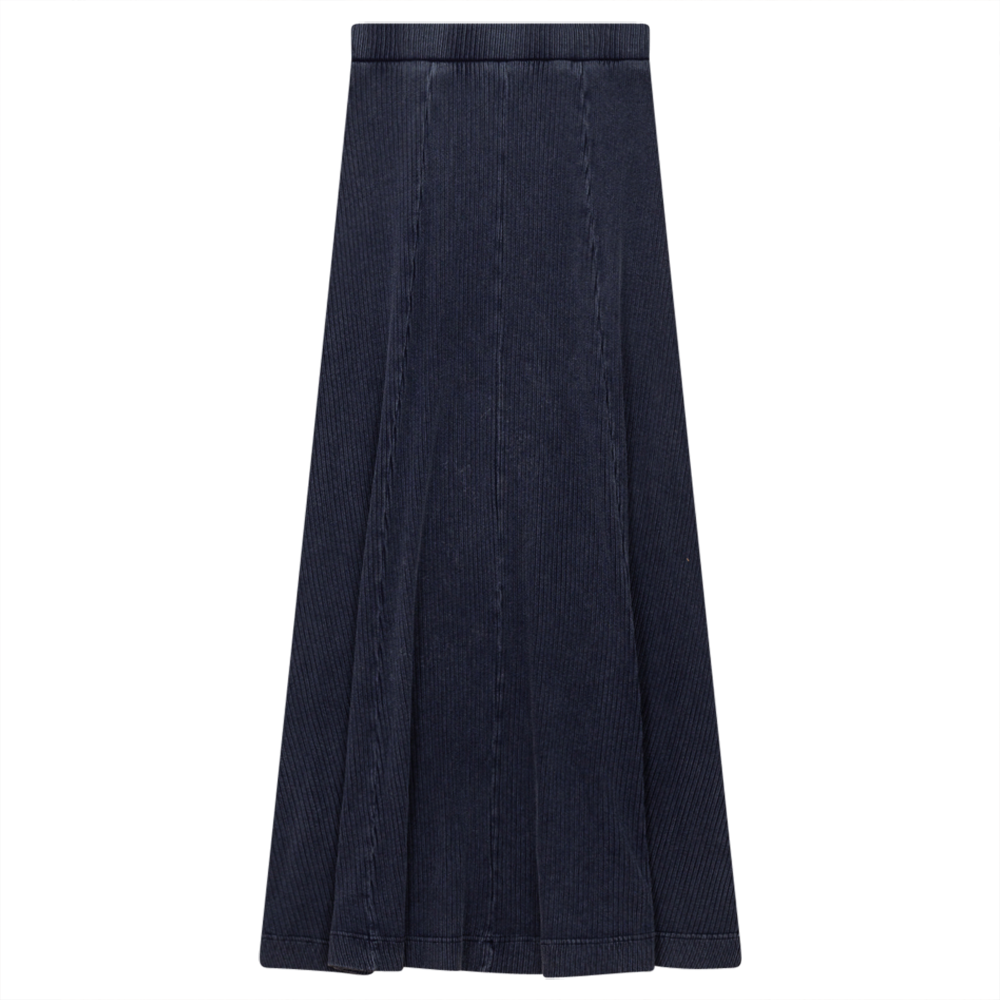 Spades Dark Denim Wash Ribbed Paneled Stone Wash Maxi SB3CM8391SLW