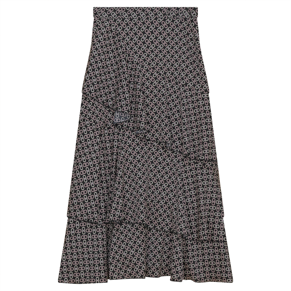 Ginger Blk/Pink Skirt with Ruffles SB3CPT4802
