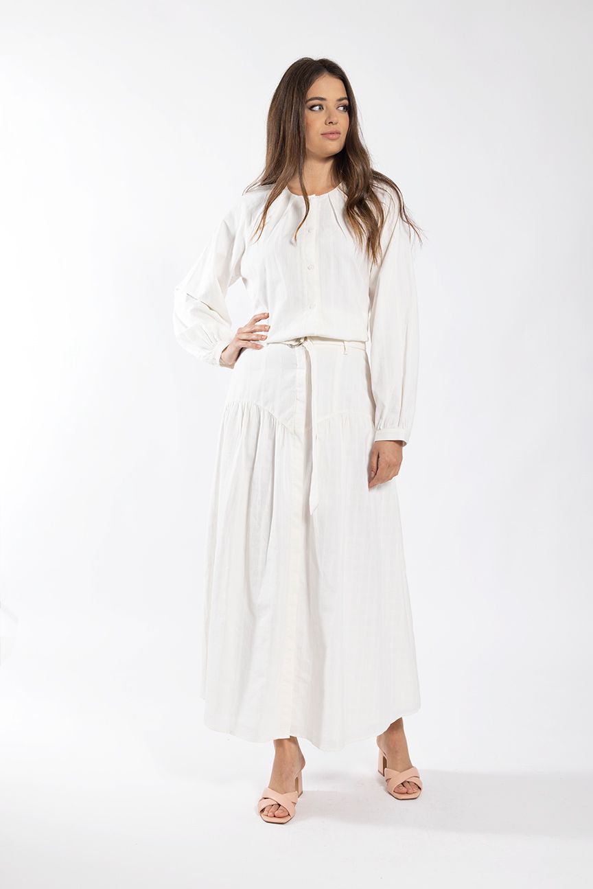 Maple Cliff White Textured Midi 5462