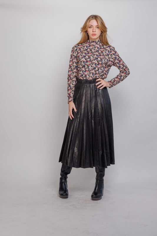 Ivee Multi Printed Mock Neck Top 25727