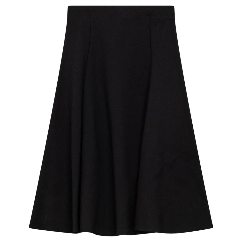 Noni Black Woven Teen Panelled Ponti Teen Skirt ASCYT1830