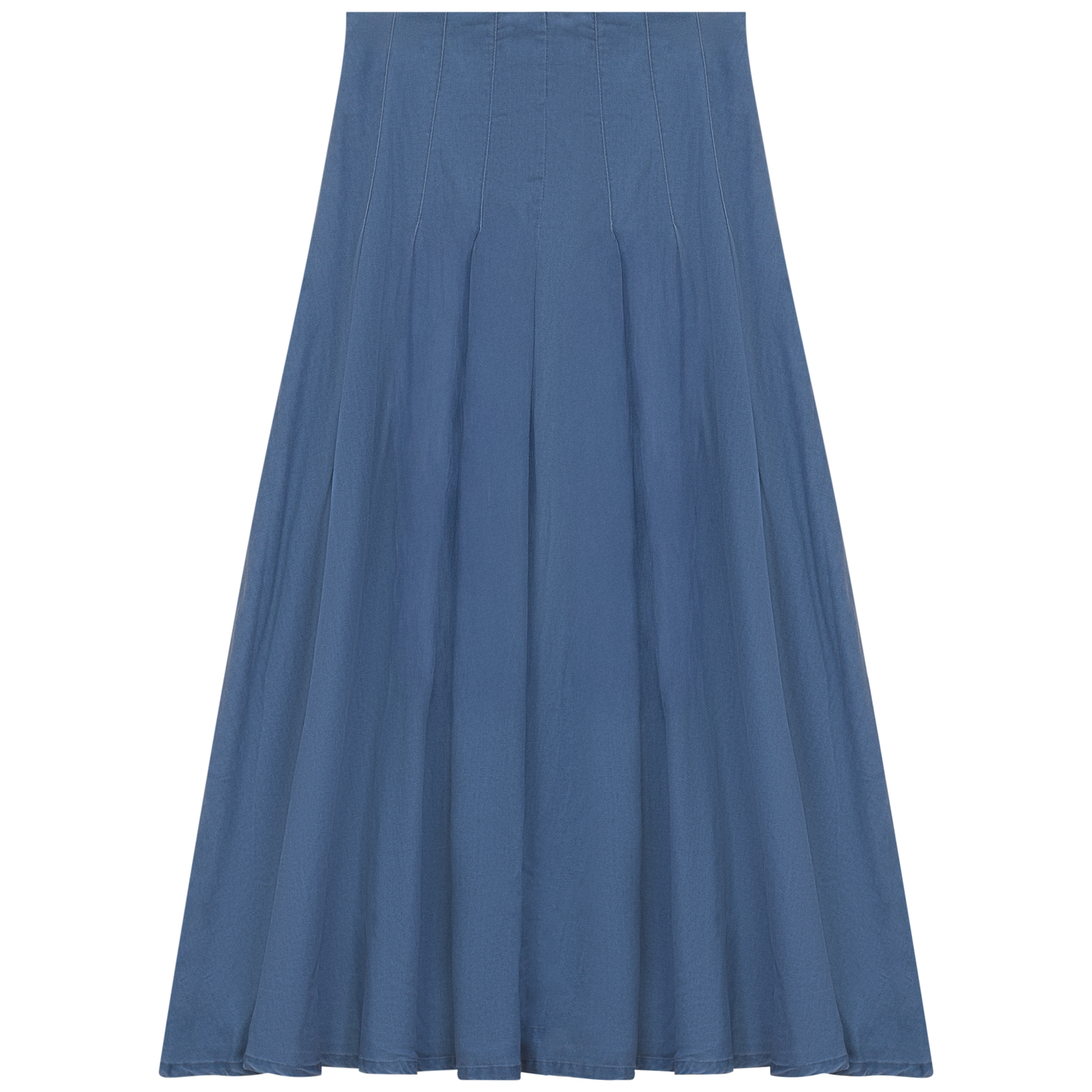 Unclear Medium Denim Pleated SkirtSB5CYT2660