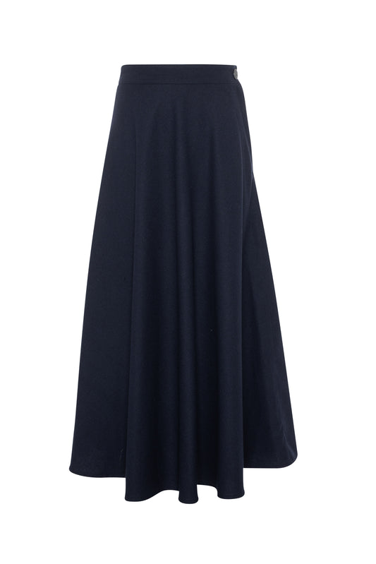 Maxmrkt Navy Wool 2 Panel Skirt DW3M8968ZWN