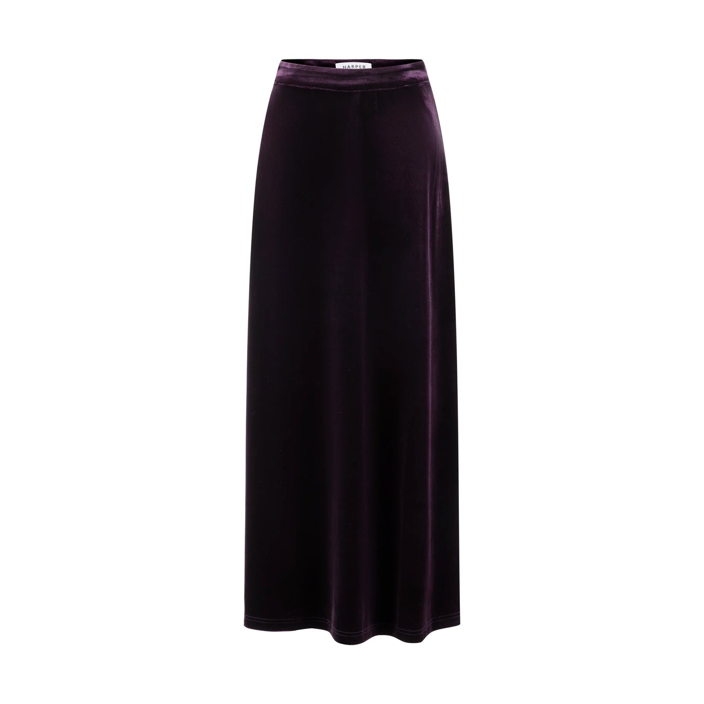 Harper Plum Velvet Skirt WW5029S-A