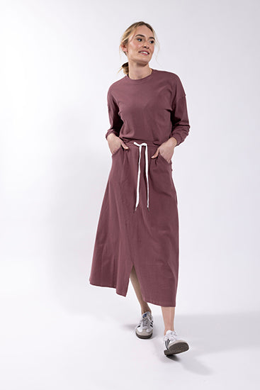 Monn Mauve Jogger Skirt M430M