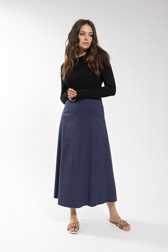 Maple Cliff Navy A Line Skirt MC5692N