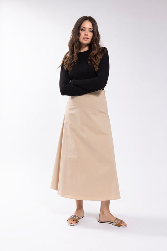 Maple Cliff Sand A Line Skirt MC5692S