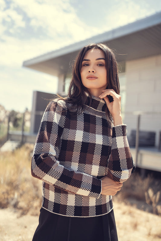 Profile Brown Turtleneck Sweater