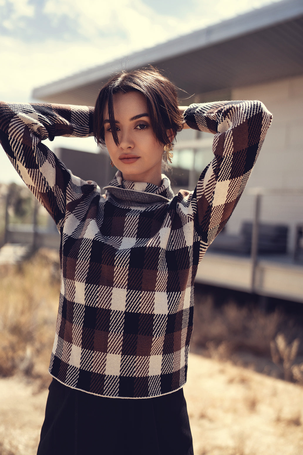 Profile Brown Turtleneck Sweater