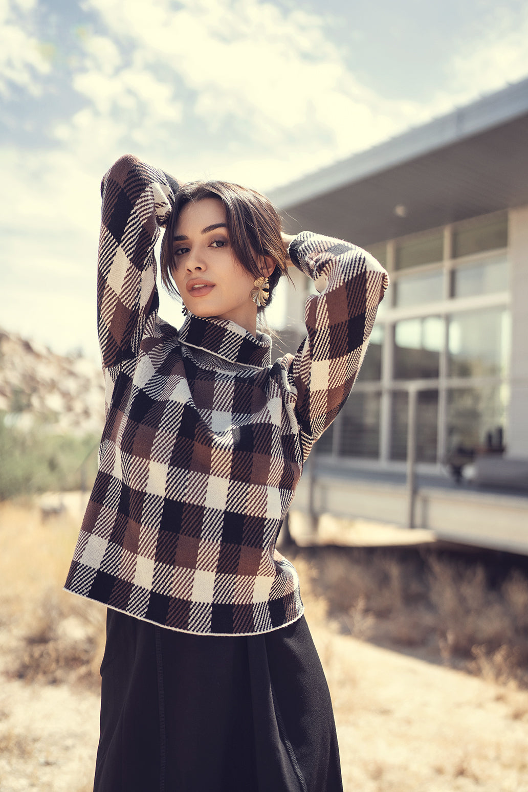 Profile Brown Turtleneck Sweater