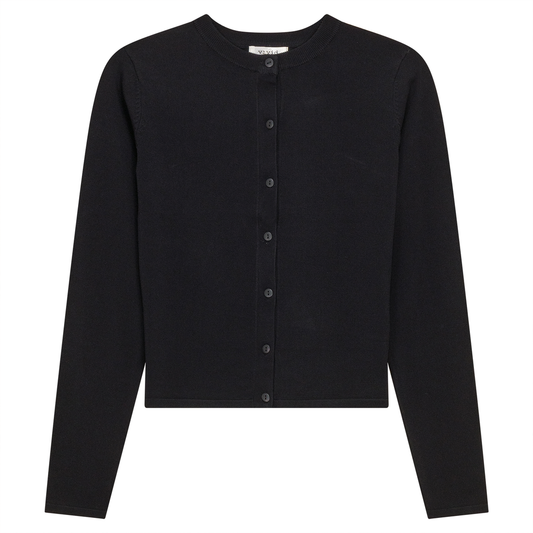 Vivid Black Knit Cardigan SB4CM8398TE2