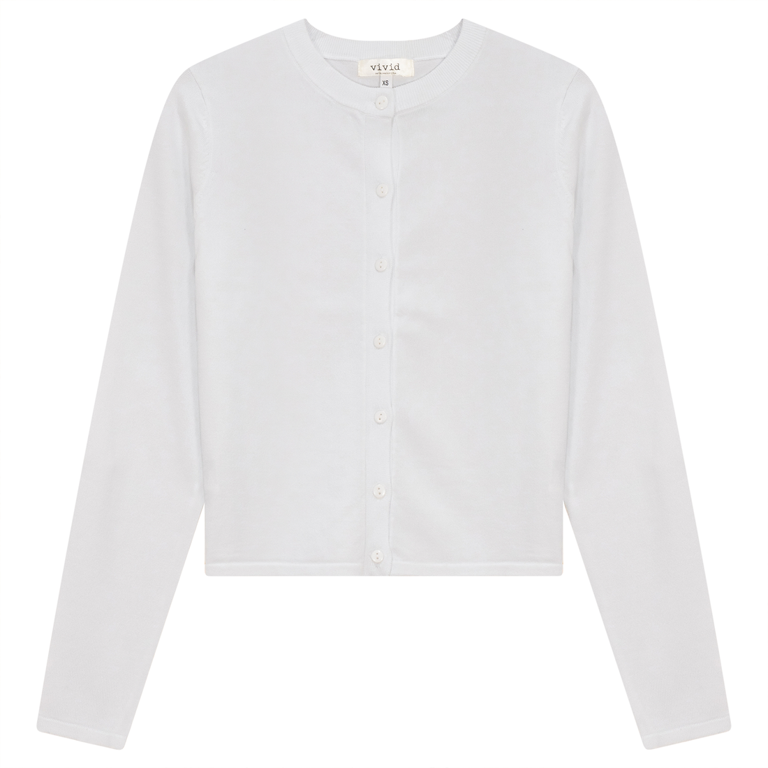 Vivid White Knit Cardigan SB4CM8398TE2
