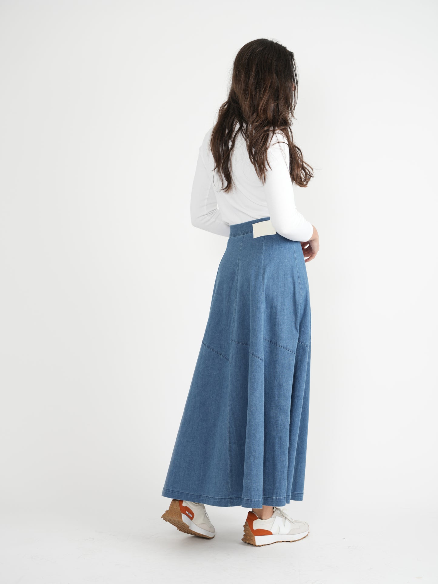 Faves Chambray Wash Maxi Skirt SB4CM8895SLW