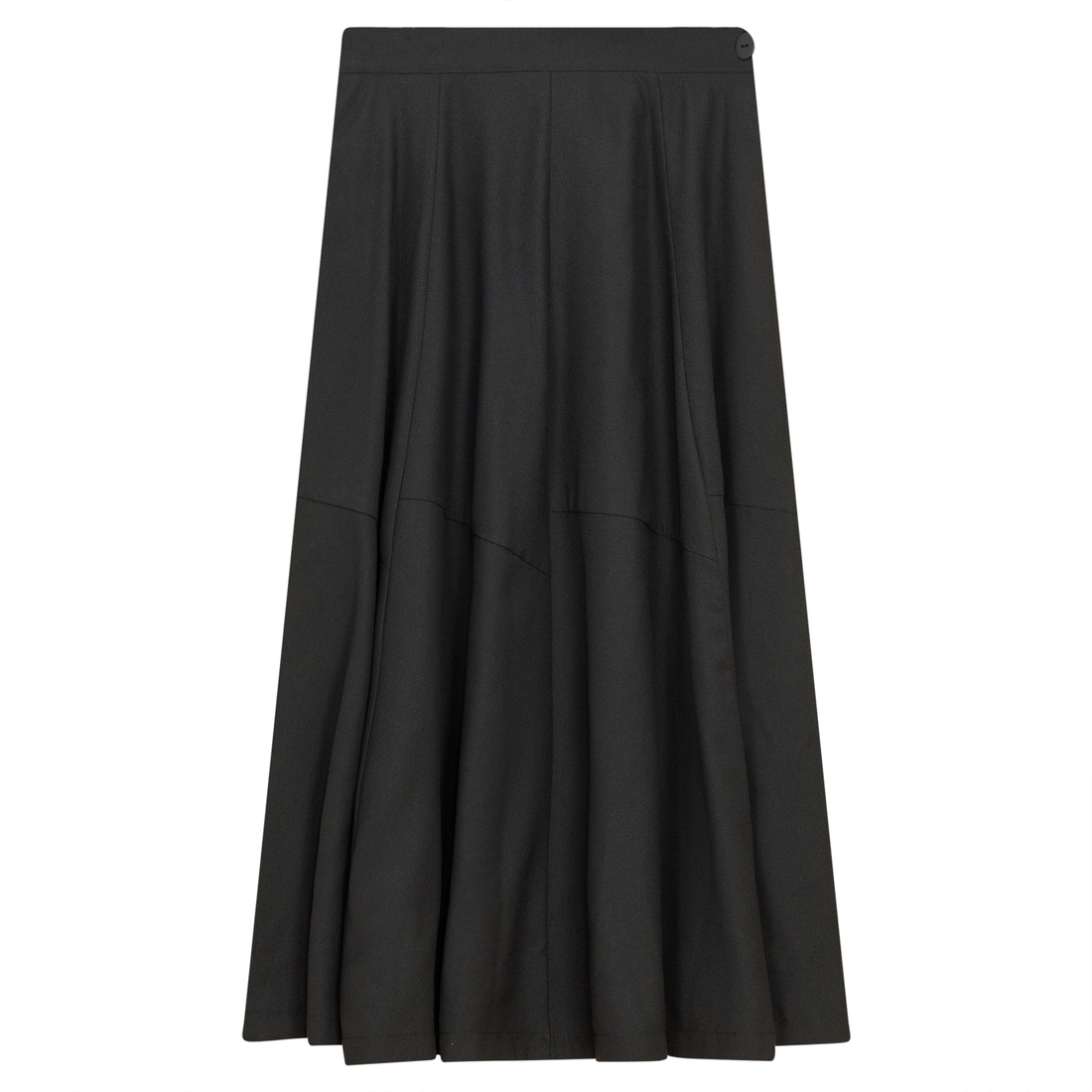 Viva K Black Crepe A Line Skirt SB5CM1402SM