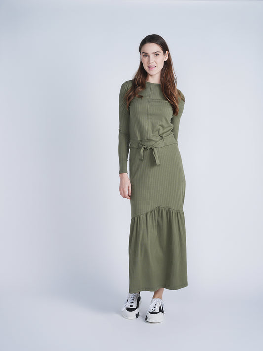 FYI Olive Long Skirt SB4CPT5096S
