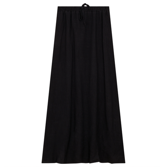 Unclear Black Sheered Long Skirt SB4CYT2088S