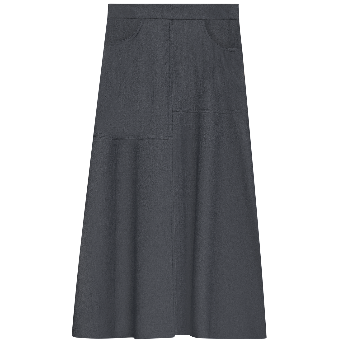 EUX Black Denim Flare Skirt SB5CM1275SM