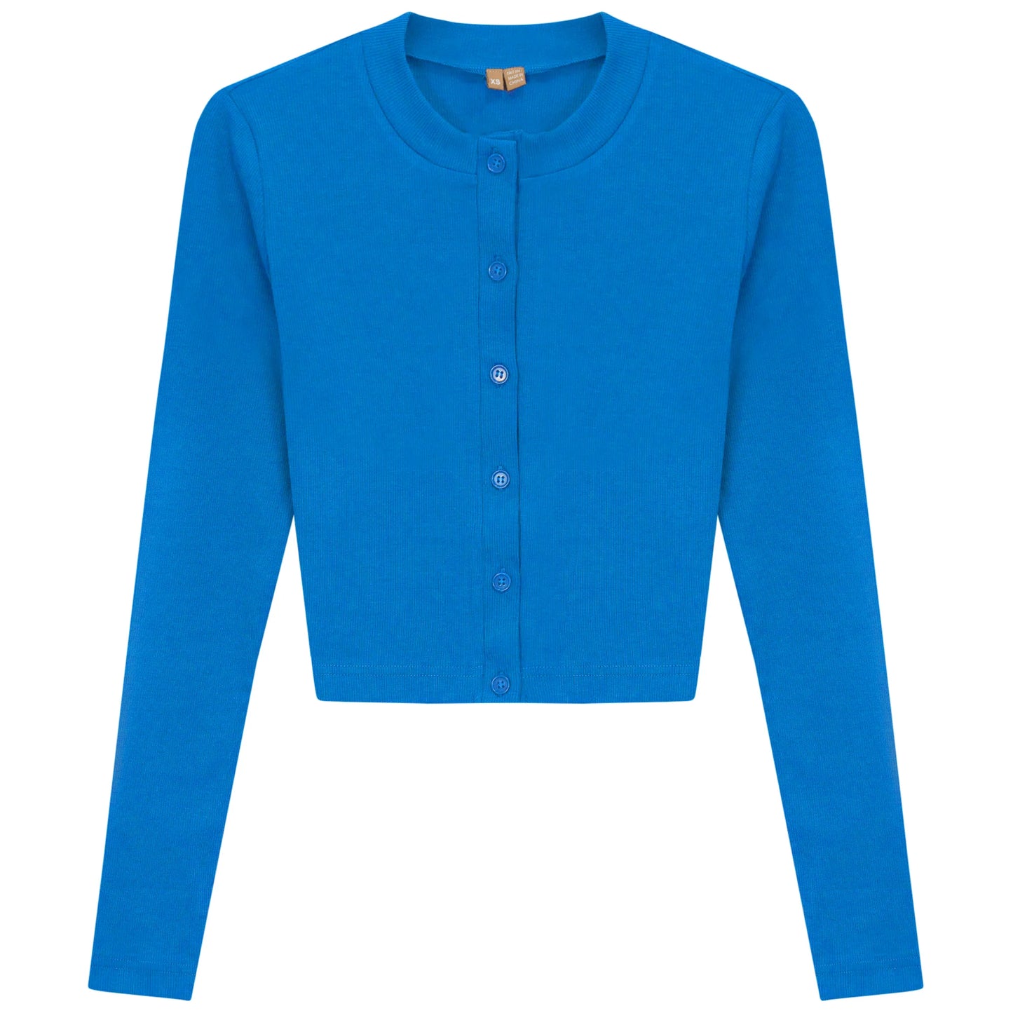Positive Blue Cropped Cardigan SB5CM1293T