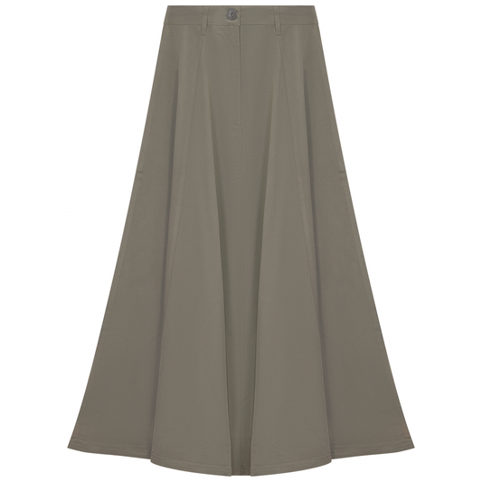 Faves Olive A Line Maxi Skirt SB5CM1379SL